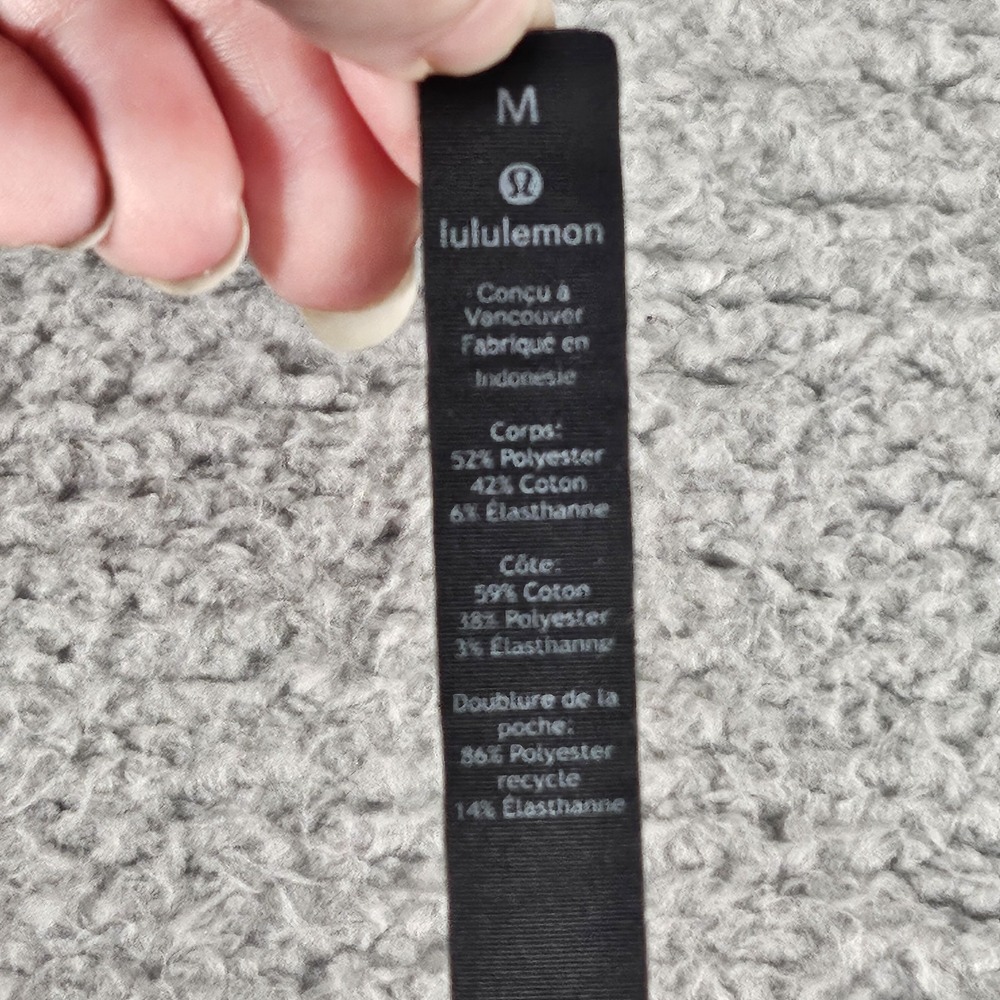 Lululemon Gray City Sweat Shorts Mens M Drawstring Pull On Zip Pockets Logo Gym - Picture 5 of 12